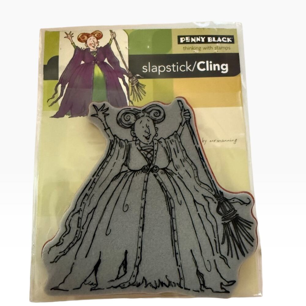 Penny Black HTF Hocus Pocus 40-147 Cling Rubber Stamp Retired Halloween Witch